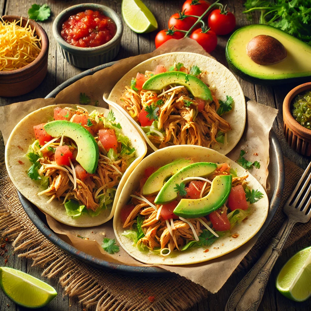 Instant Pot Chicken Tacos-recipeplatter