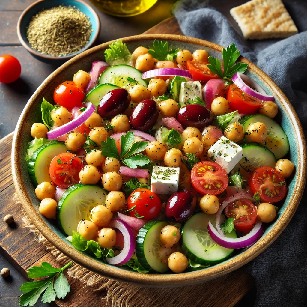 Mediterranean Chickpea Salad-recipeplatter