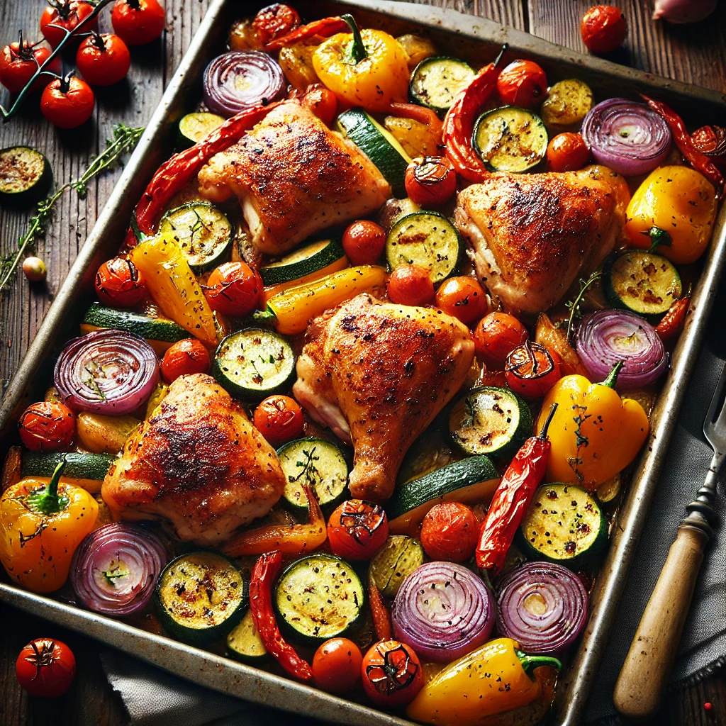 Sheet Pan Chicken and Vegetables_RECIPELATTER