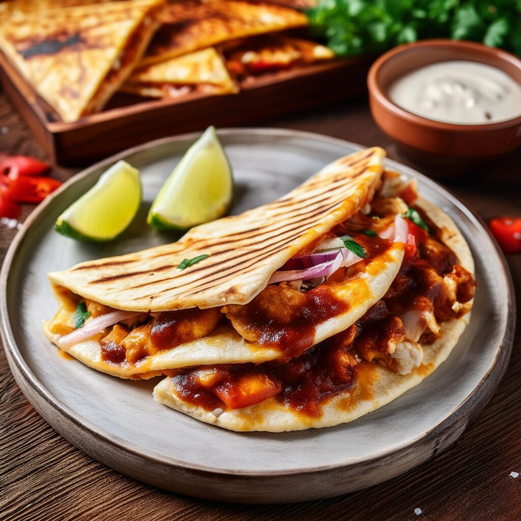 BBQ Chicken Quesadilla-recipeplatter