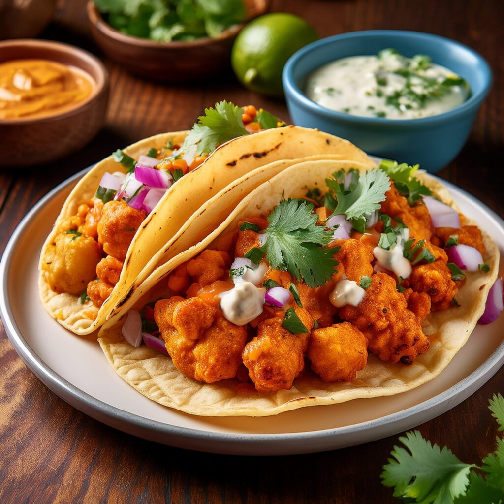 Buffalo Cauliflower Tacos-recipeplatter