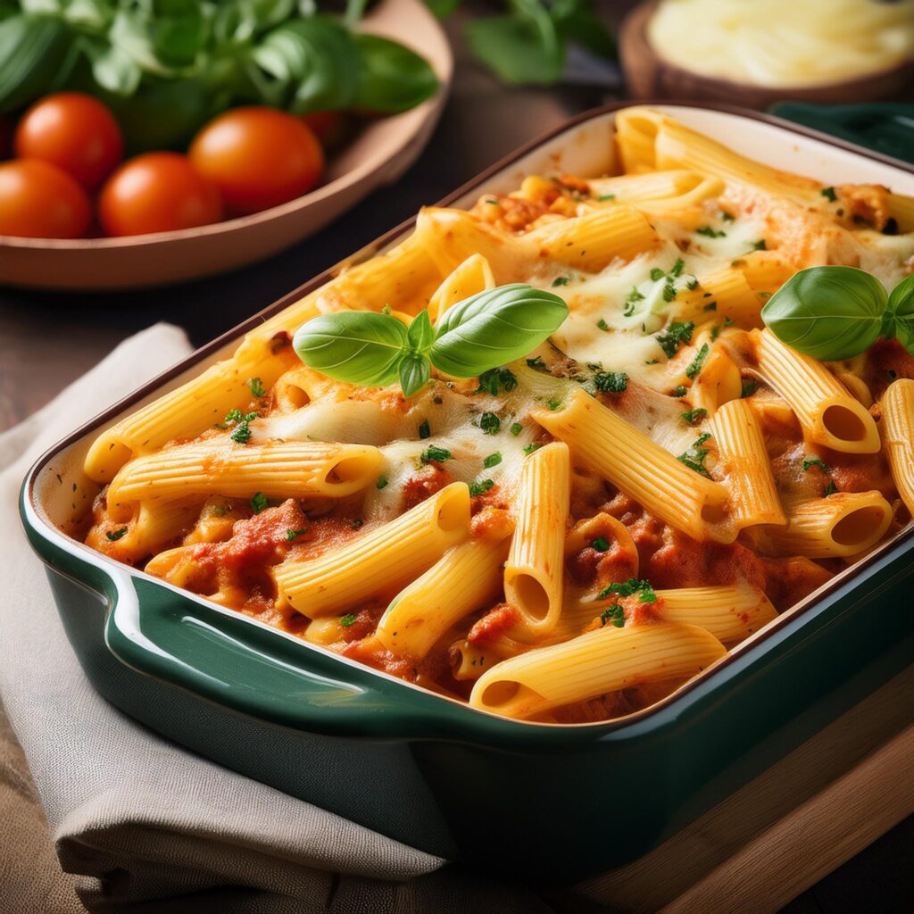 Baked Ziti -recipeplatter