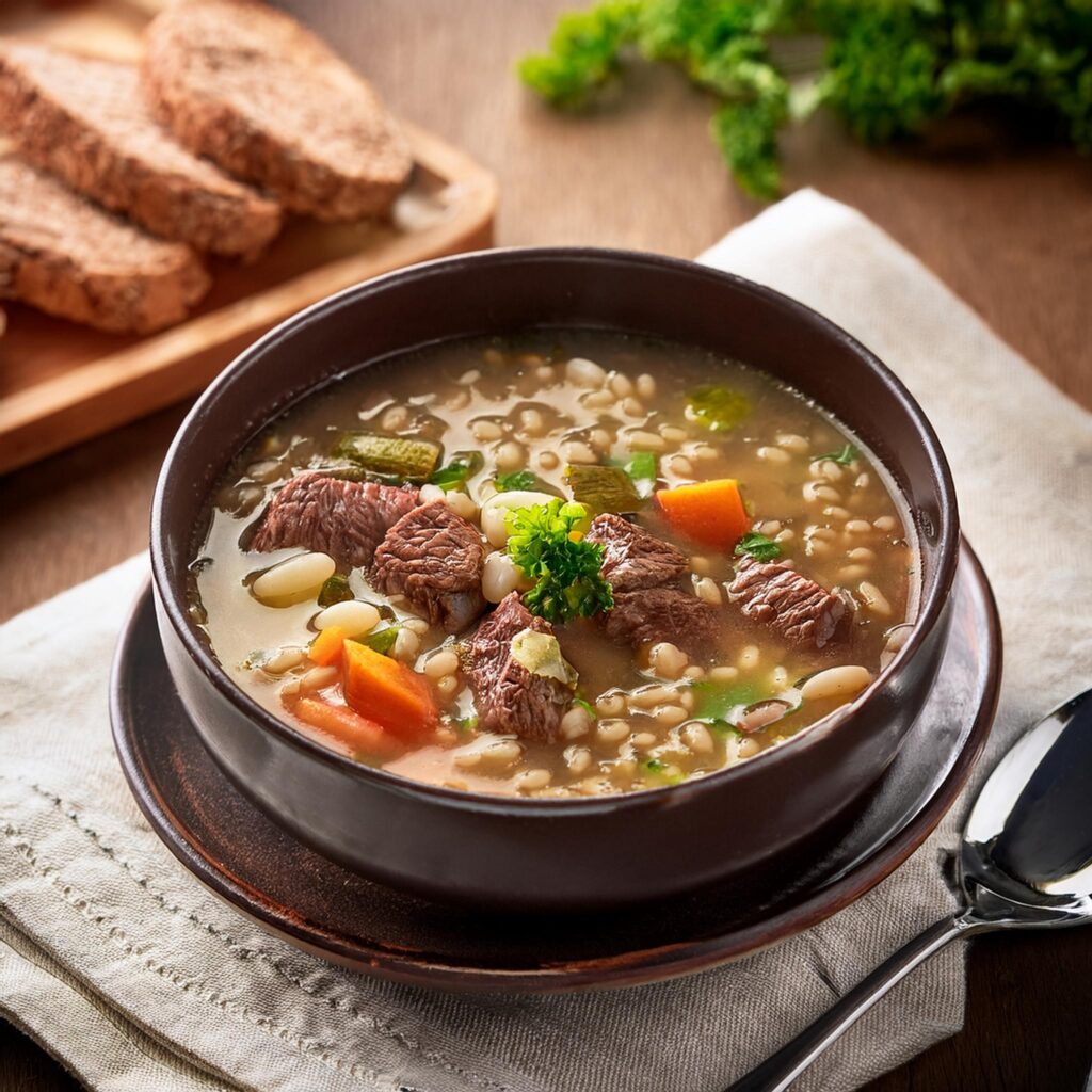 Beef and Barley Soup-recipeplatter