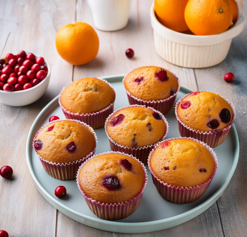 Cranberry Orange Muffins/recipeplatter