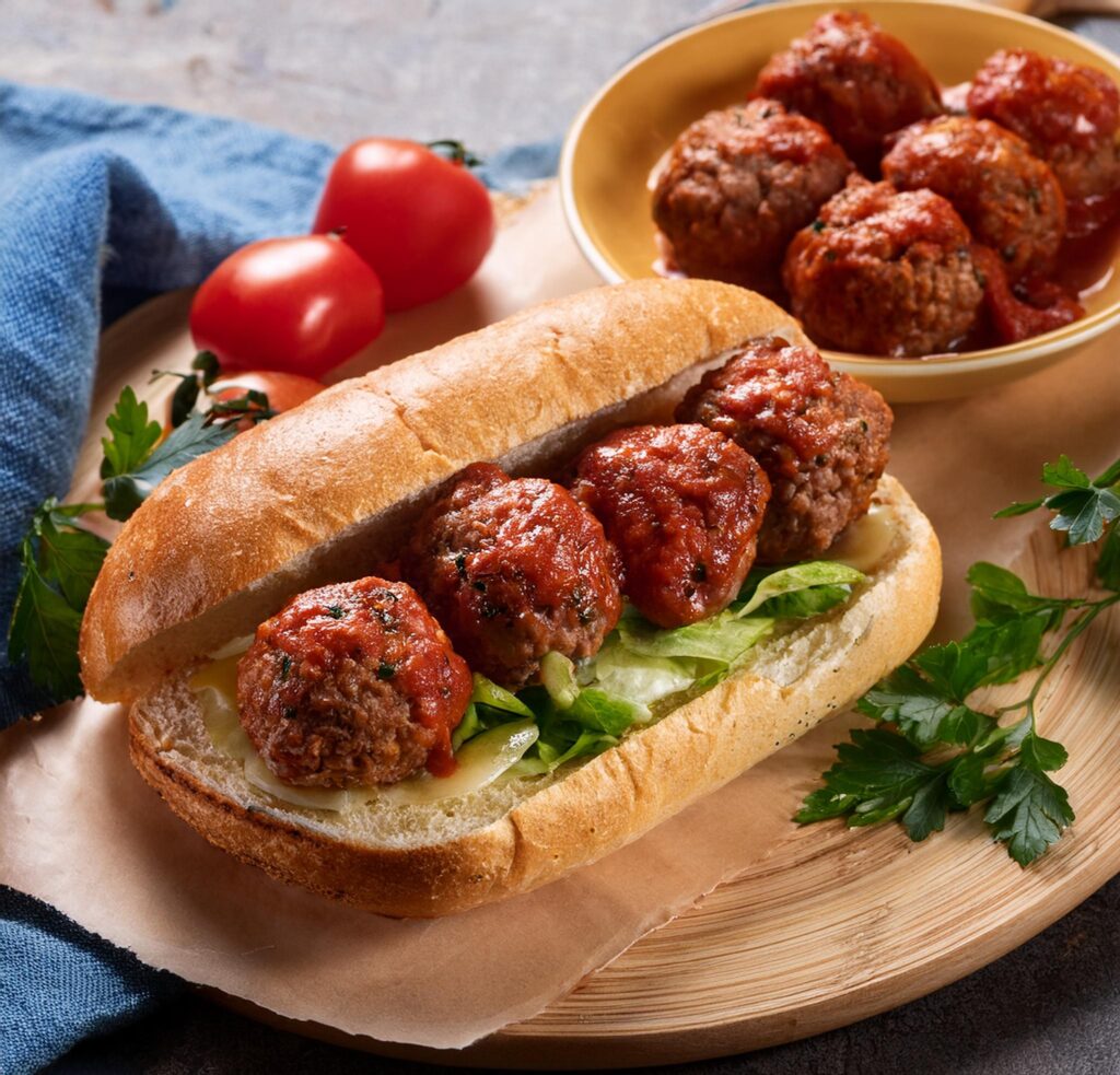 Meatball Sub Recipe-recipeplatter