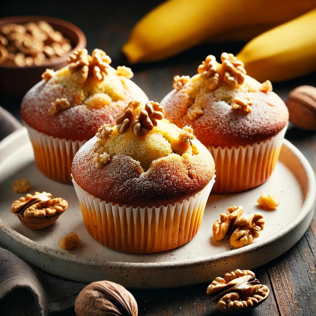 Muffins aux Bananes et Noix-recipeplatter