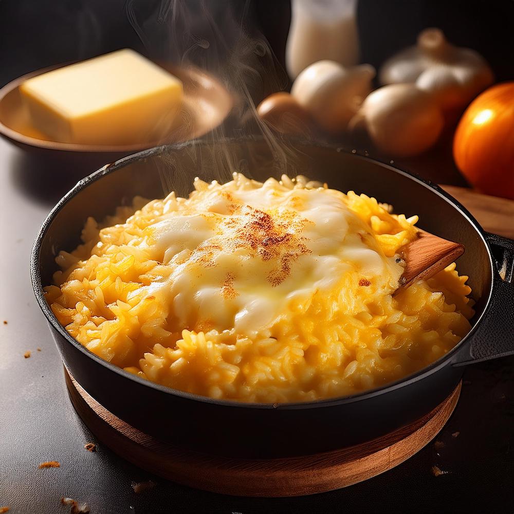 Cheesy Rice Recipe-RECIPEPLATTER