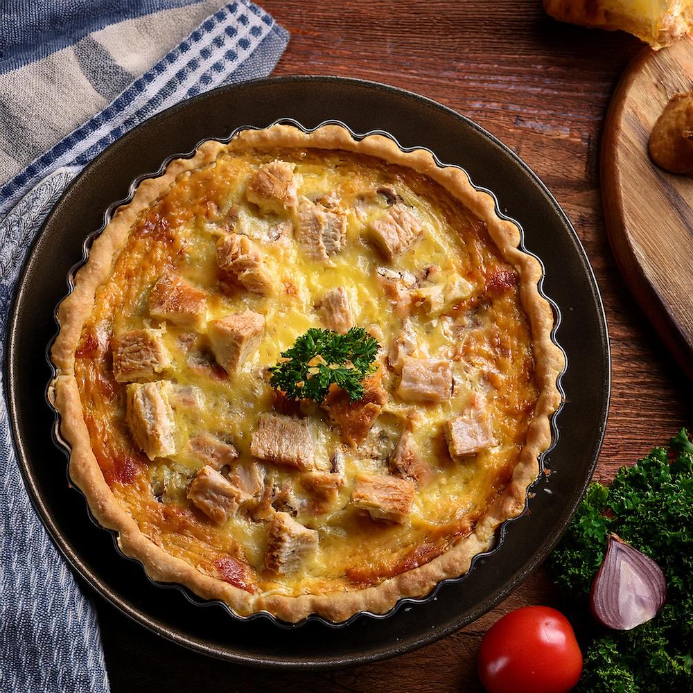 Chicken Quiche Recipe-recipeplatter