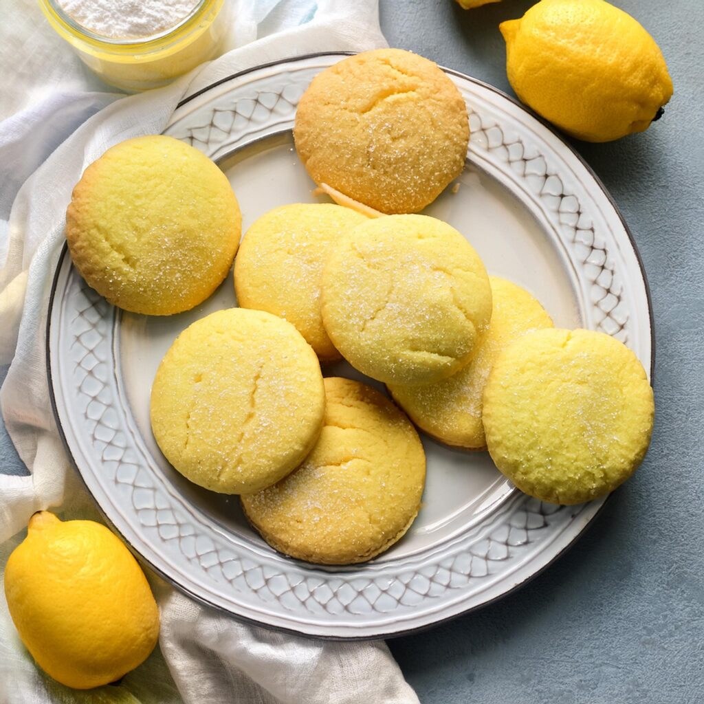 Lemon Sugar Cookies-recipeplatter