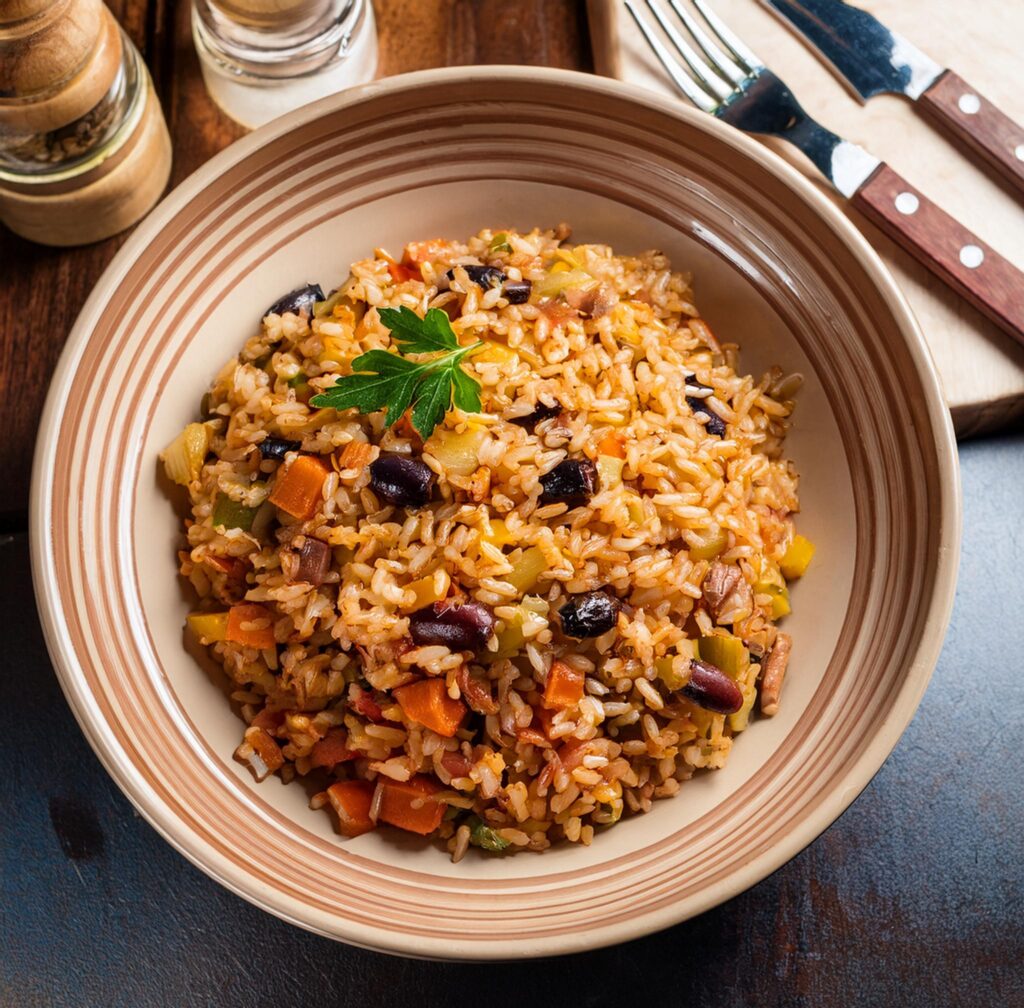 Mediterranean Rice Recipe-recipeplatter