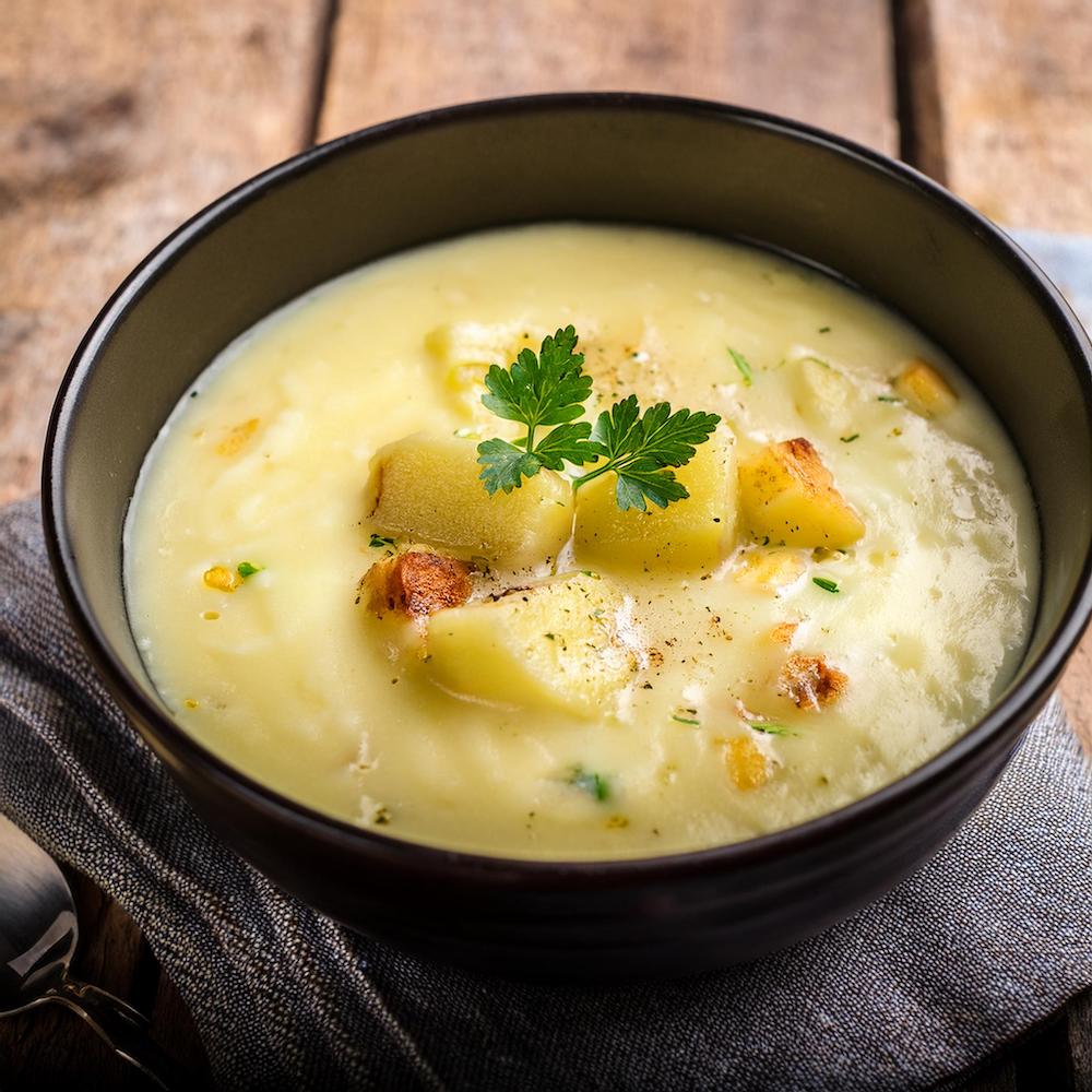 Potato Cheese Soup Recipe-RECIPEPLATTER