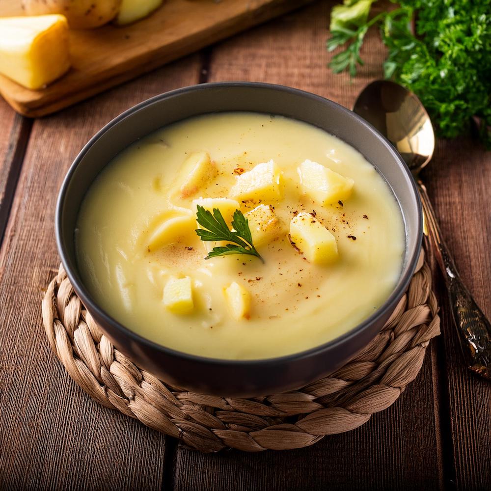 Potato Cheese Soup Recipe-RECIPEPLATTER