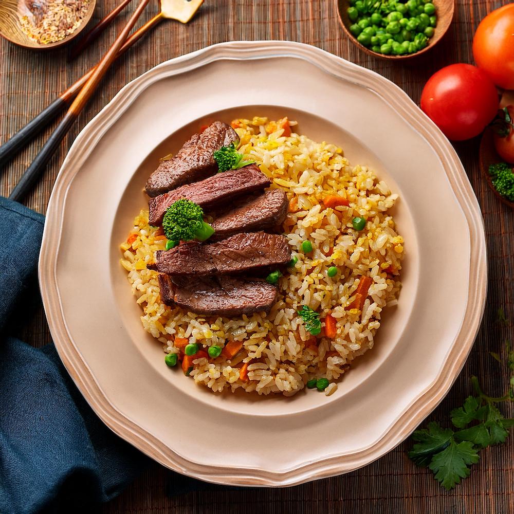 Steak Fried Rice Recipe-RECIPEPLATTER