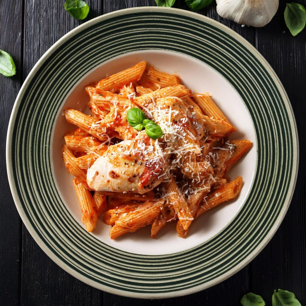 Chicken Parmesan Pasta Recipe-recipeplatter