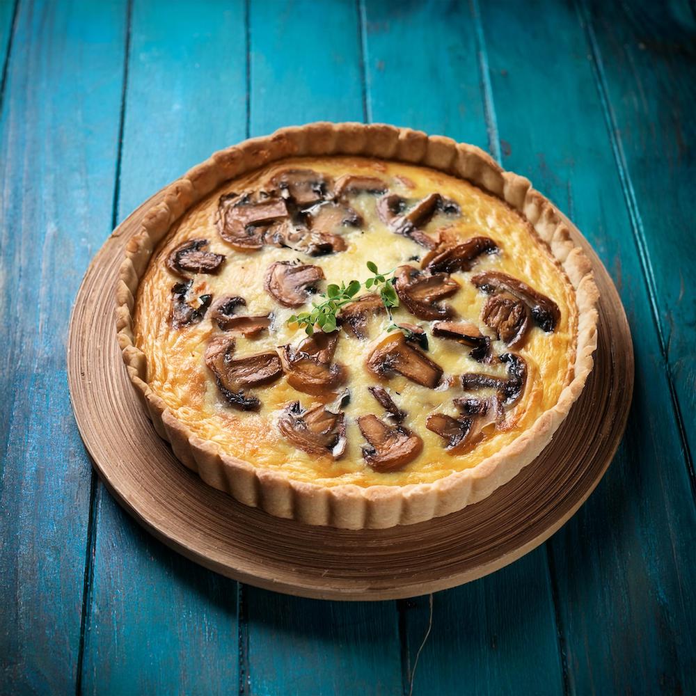 mushroom quiche recipe-recipeplatter