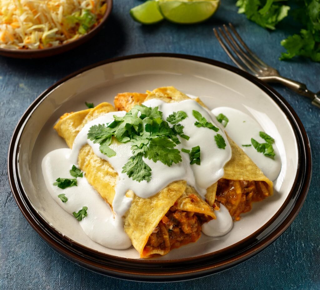 Sour Cream Chicken Enchilada Recipe-recipeplatter