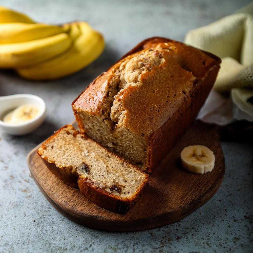 Banana Bread Recipe 2 Bananas-recipeplatter