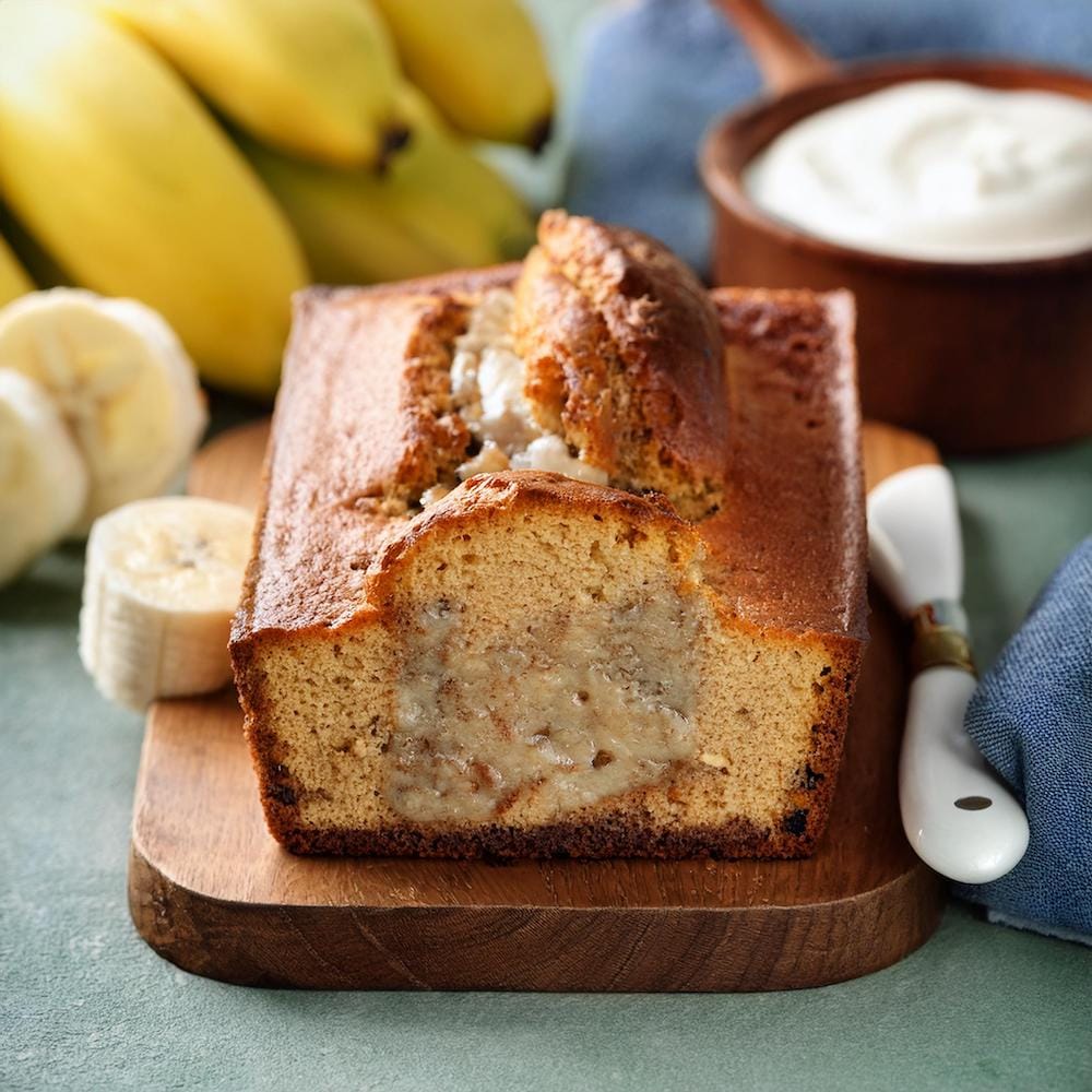 Banana Bread Recipe with Sour Cream-recipeplatter