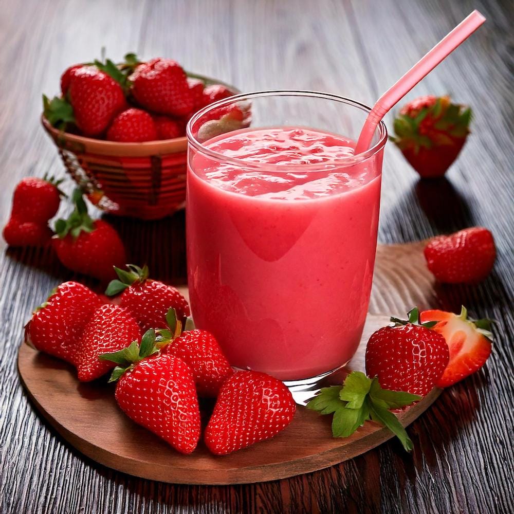 Strawberry Smoothie Recipe-recipeplatter