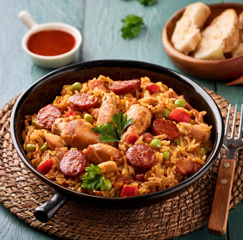 Chicken And Sausage Jambalaya Recipe-recipeplatter