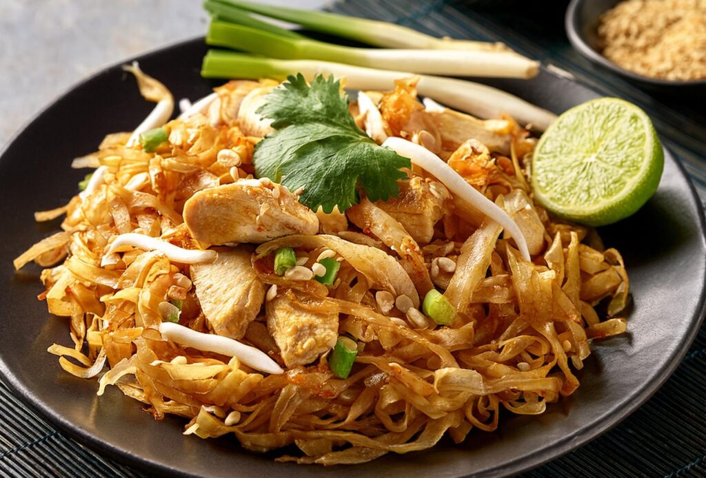 chicken pad thai recipe-recipeplatter