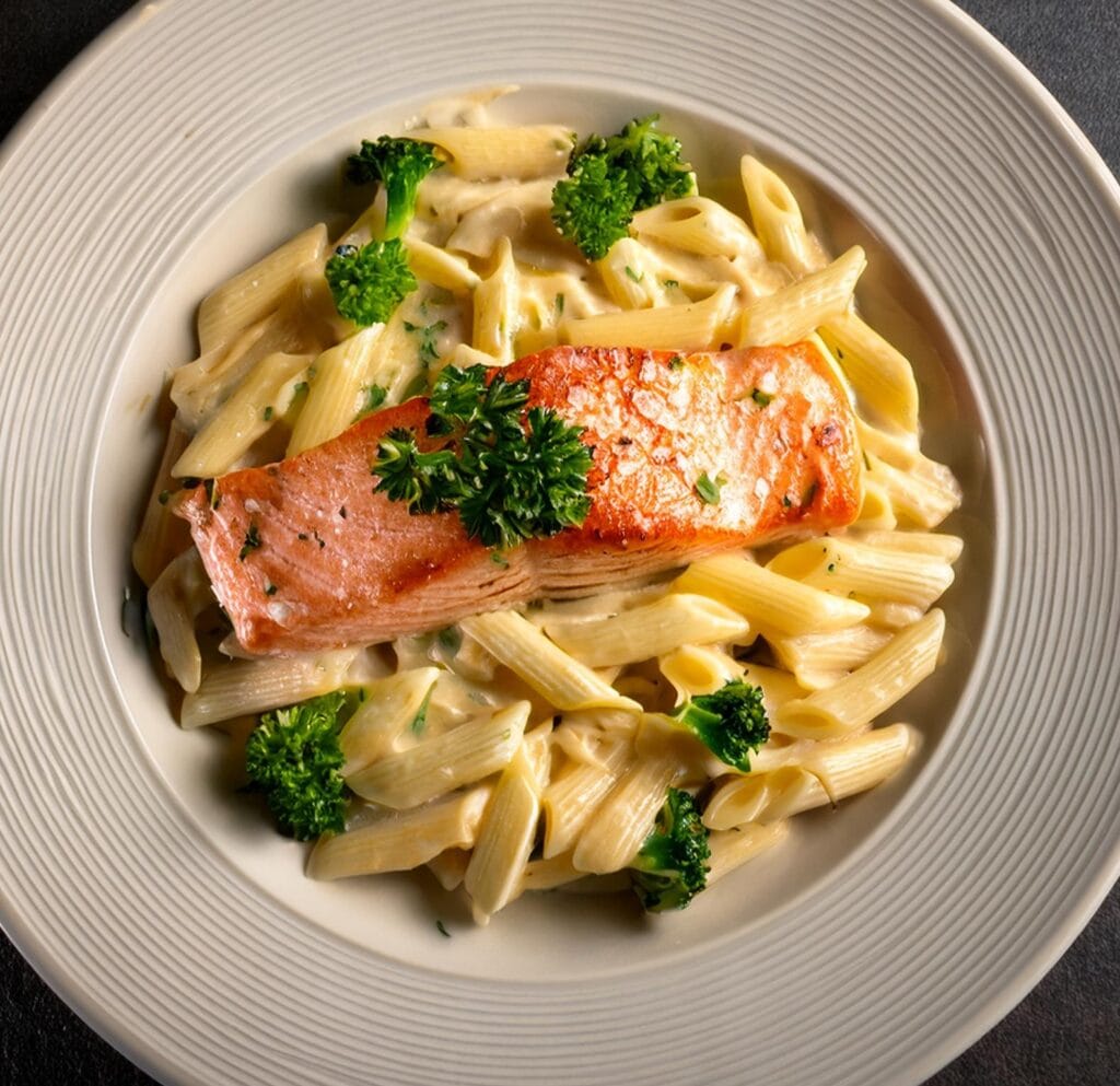 salmon pasta recipe-recipeplatter