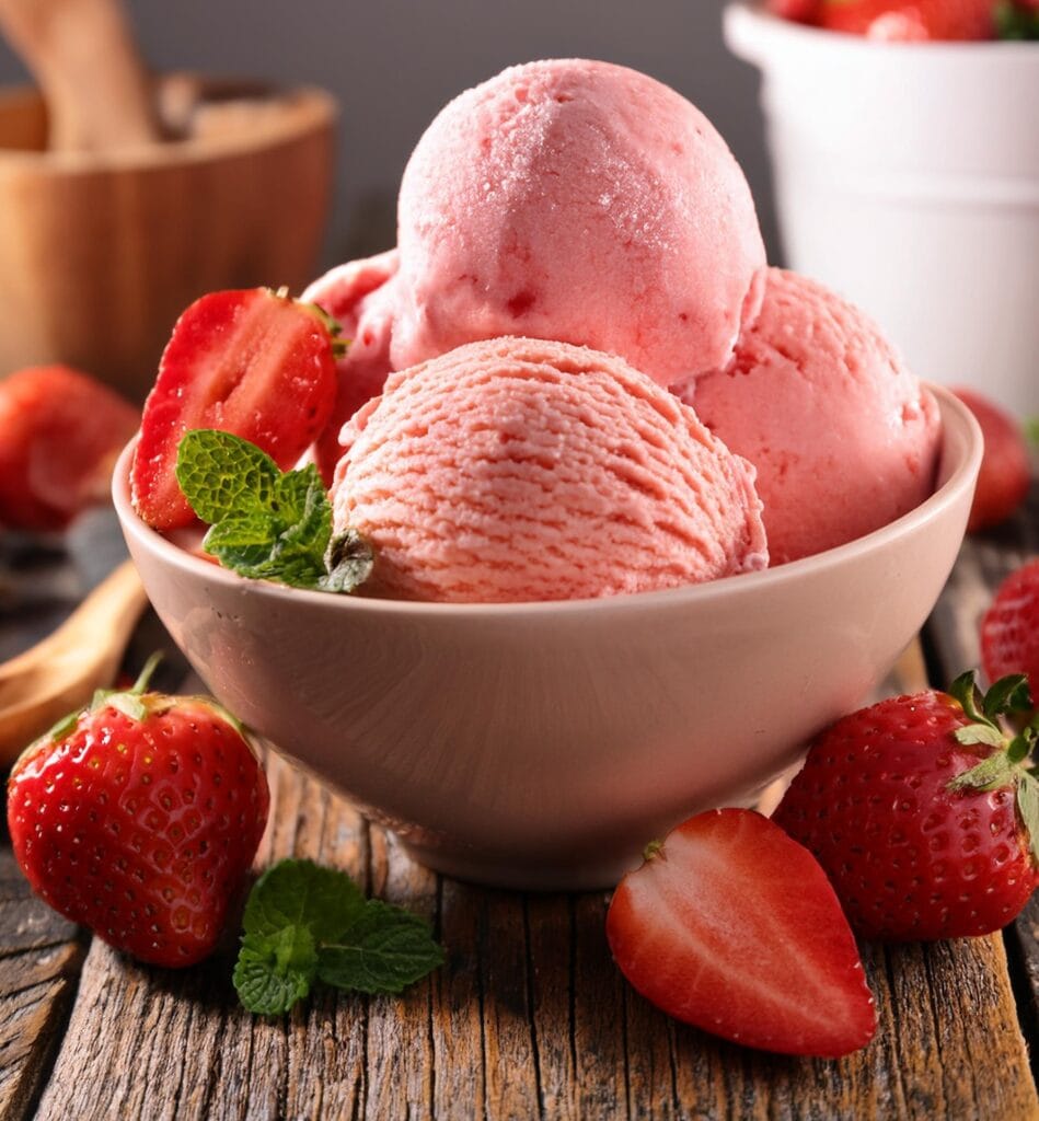 strawberry ice cream recipe-recipeplatter