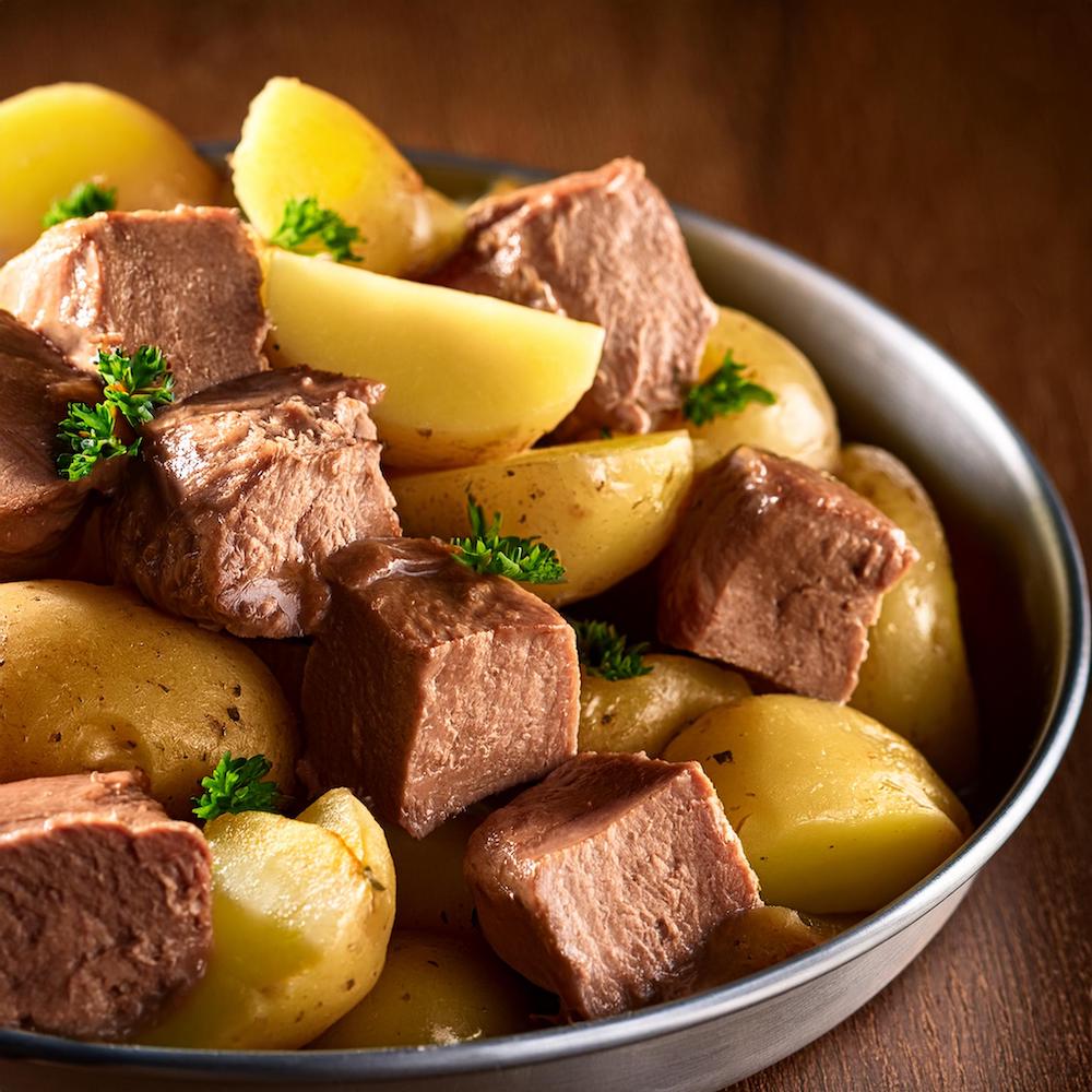 Canned Luncheon Meat and Potatoes Recipe-recipeplatter