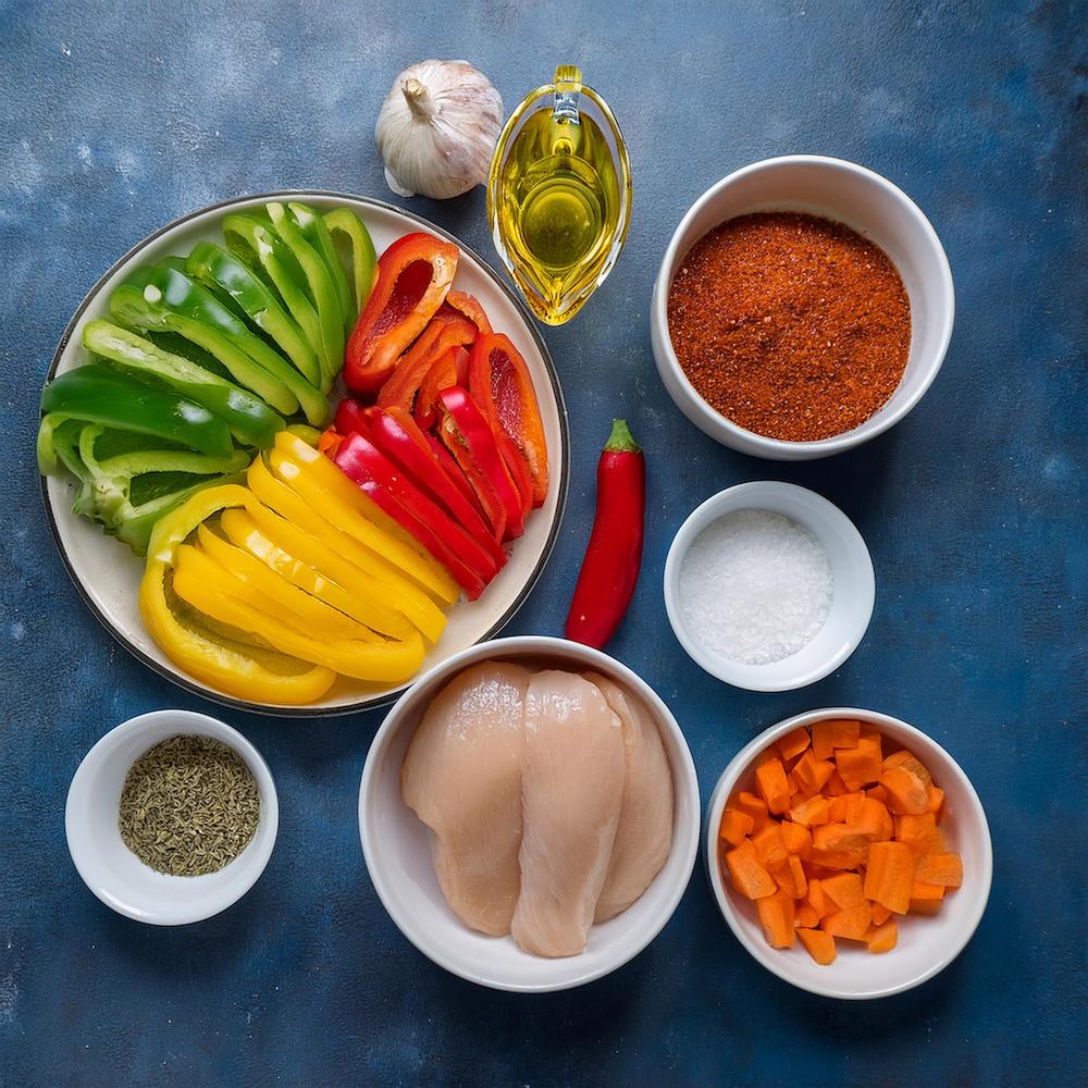 Chicken and Peppers Recipe-RECIPEPLATTER