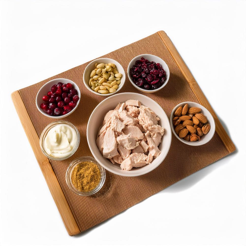 Cranberry Chicken Salad Recipe with Almonds-RECIEPLATTER