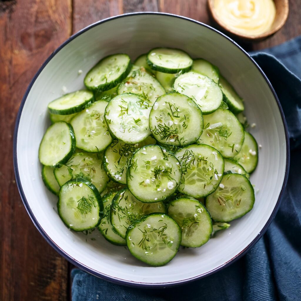 German Cucumber Salad Recipe-RECIPEPLATTER