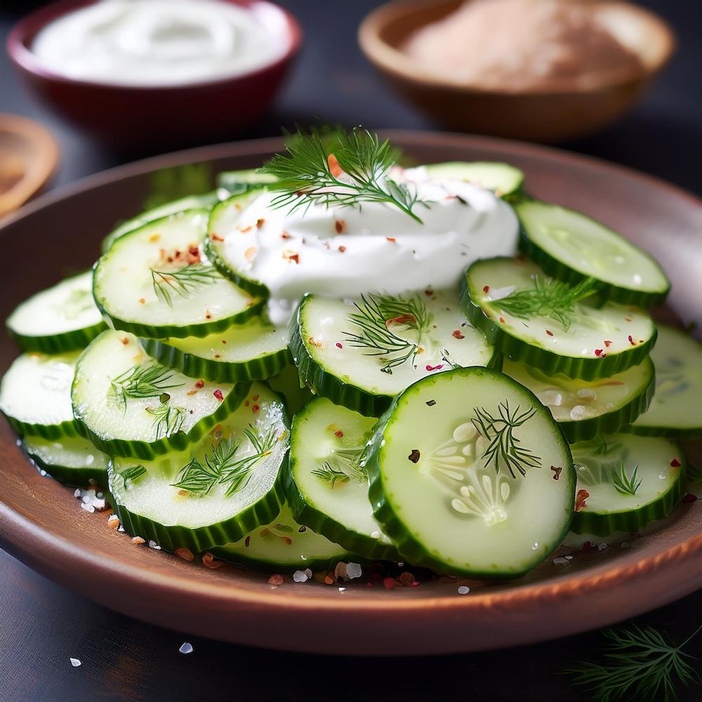 German Cucumber Salad Recipe –RECIPEPLATTER