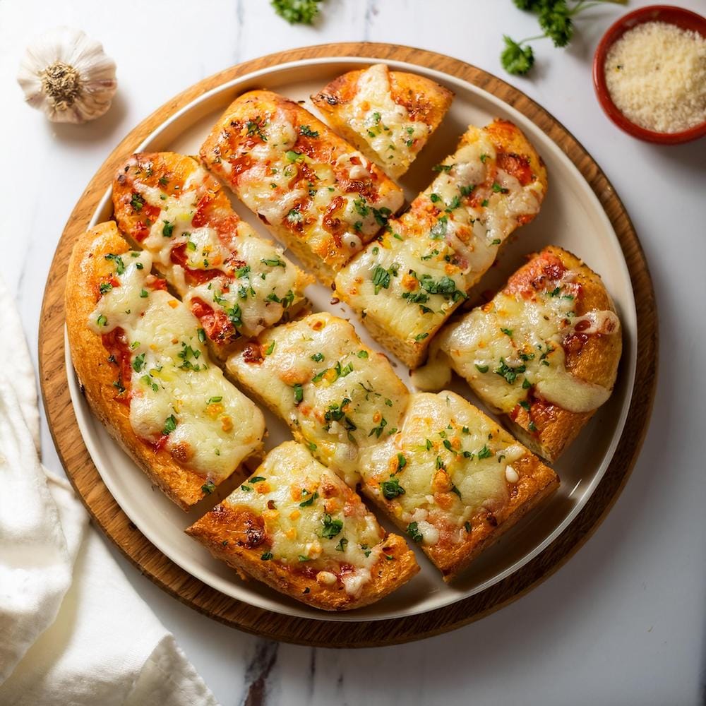 Pizza Garlic Bread Recipe –RECIPEPLATTER