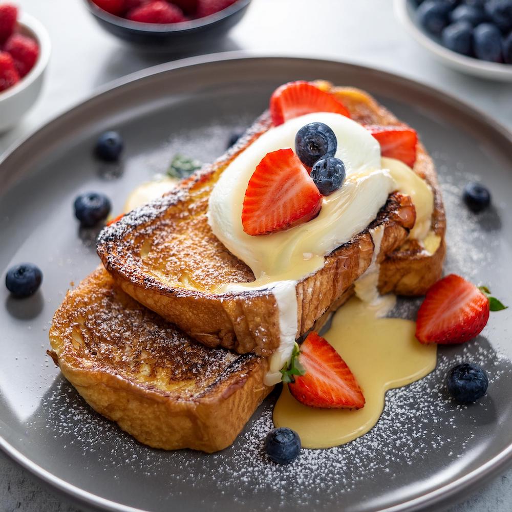 Buttermilk French Toast Recipe-RECIPEPLATTER