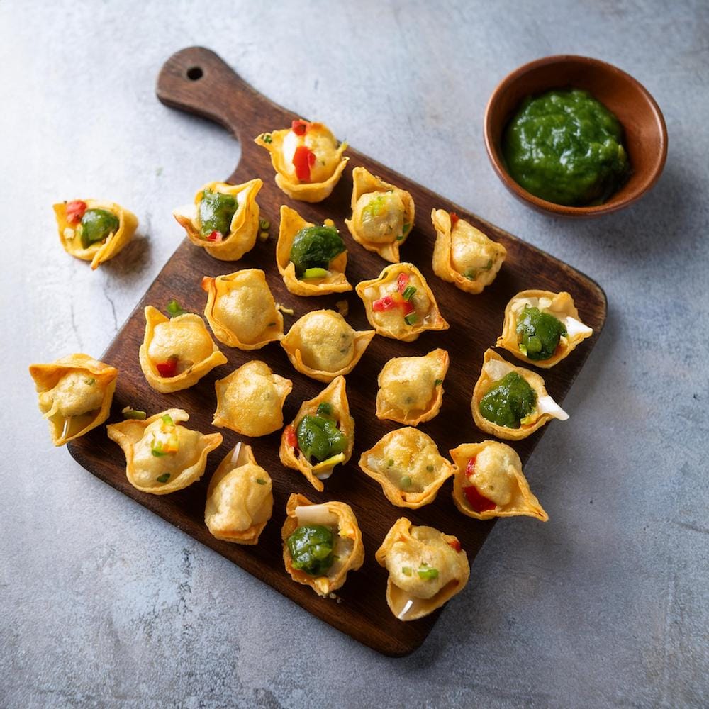 Jalapeño Popper Wonton Cups Recipe-RECIPEPLATTER