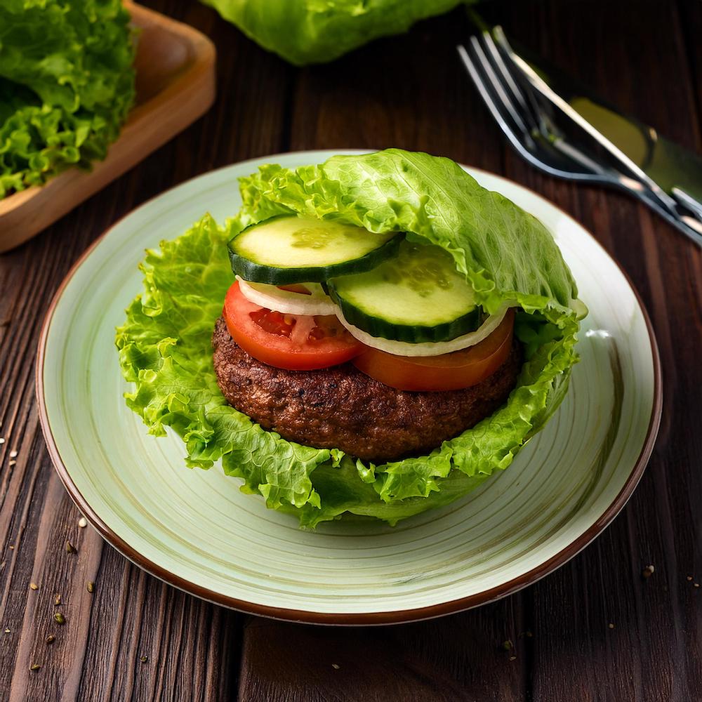 Lettuce Wrap Burger Recipe_RECIPEPLATTER