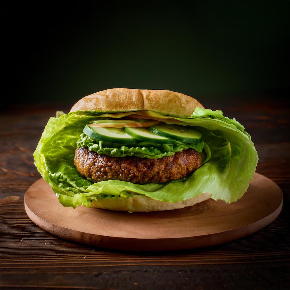 Lettuce Wrap Burger Recipe_RECIPEPLATTER