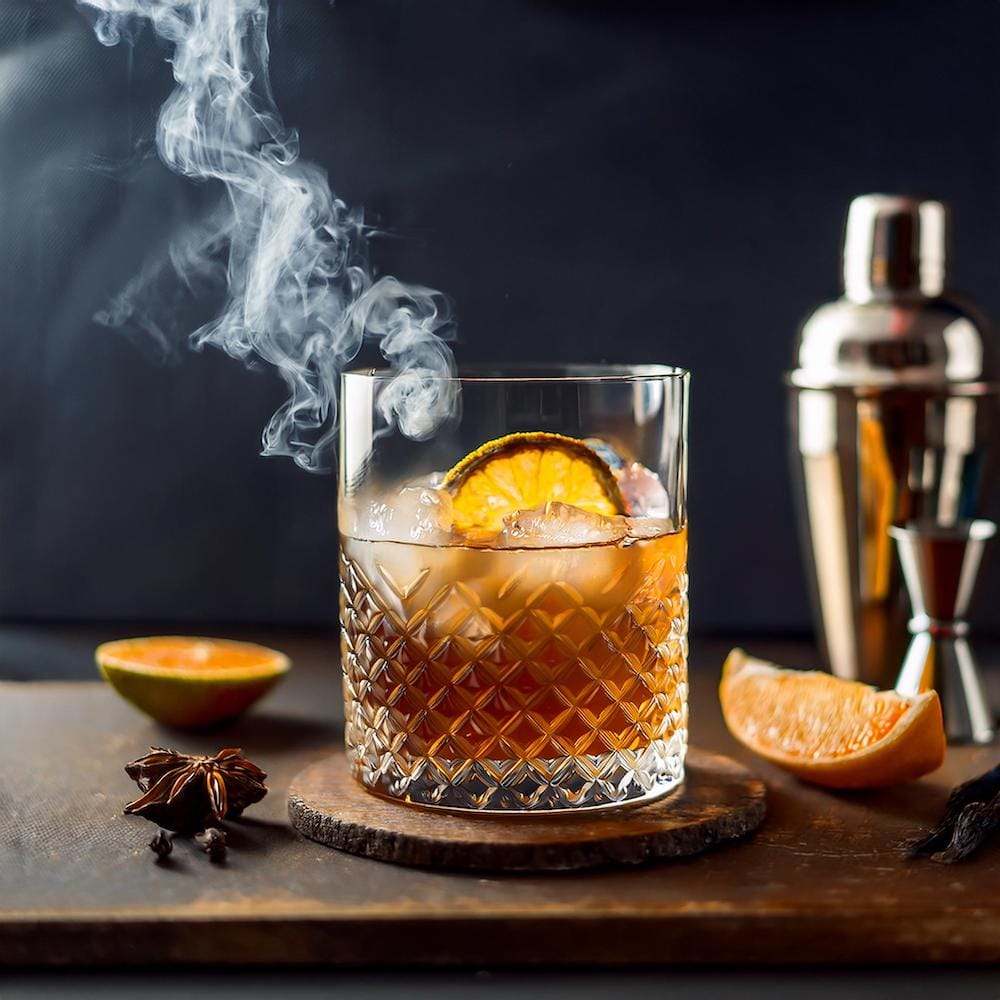 Smoked Old Fashioned Recipe-RECIPEPLATTER