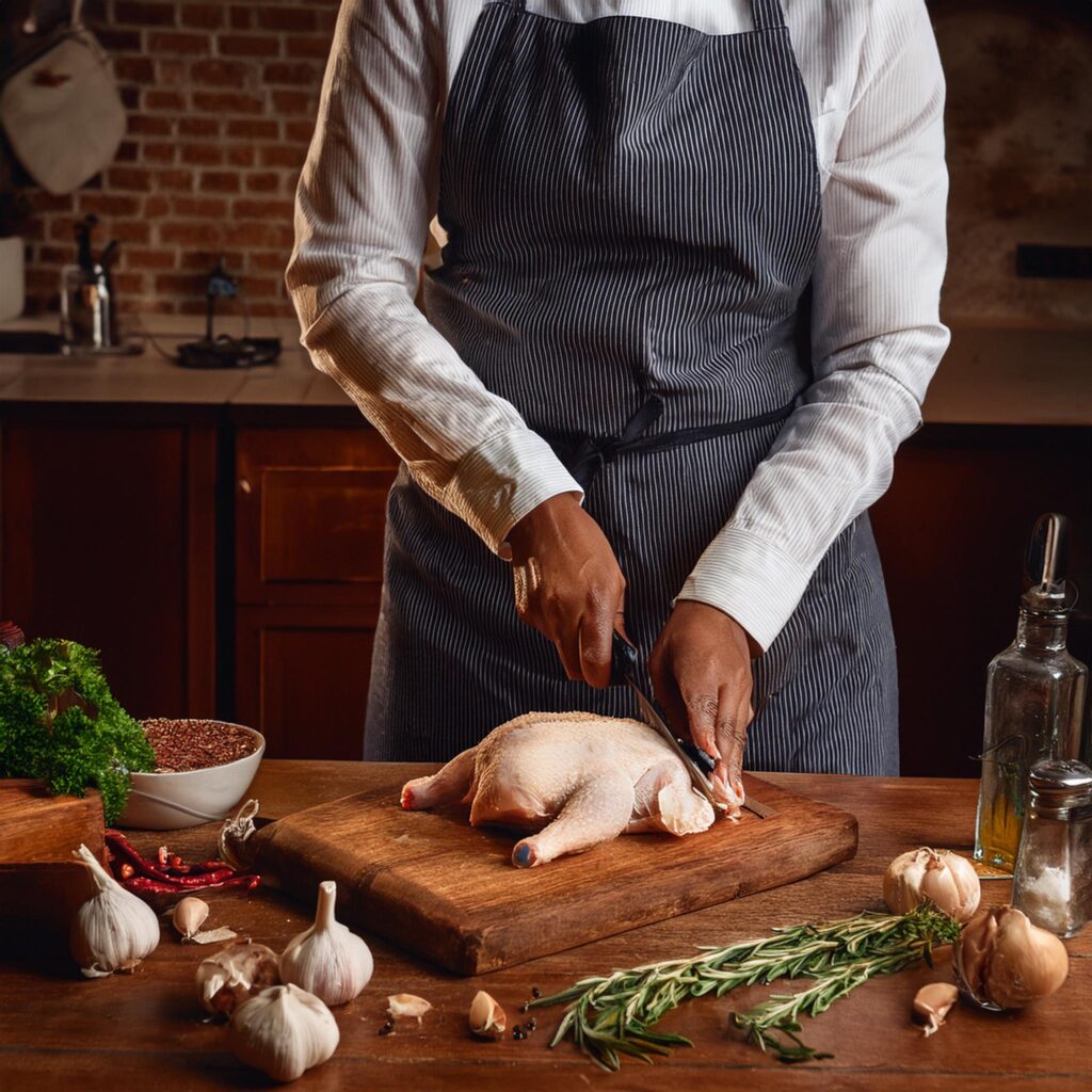 Prepping Defrosted Chicken for Slow Cooking.