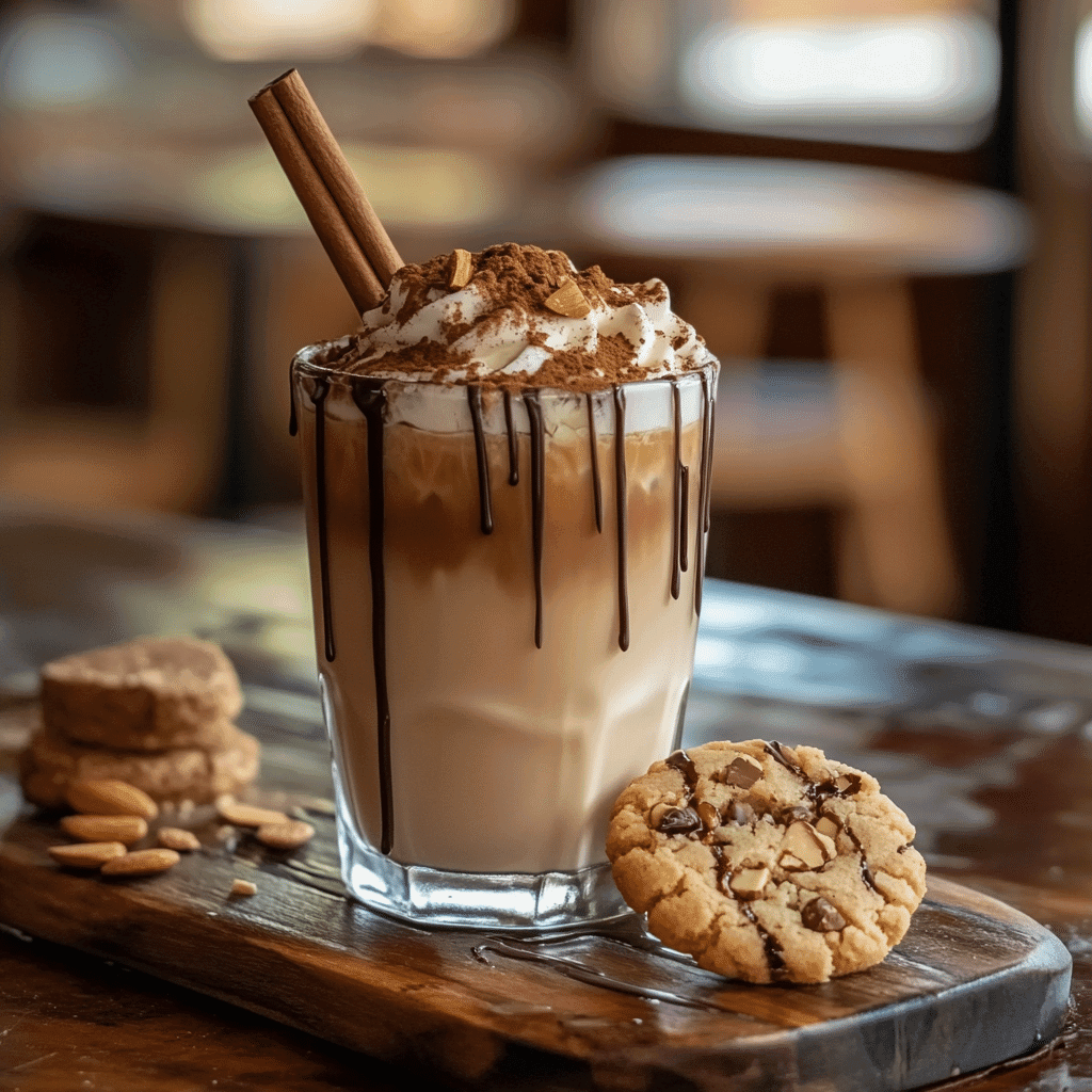 serving tahini iced coffee with flavor twist