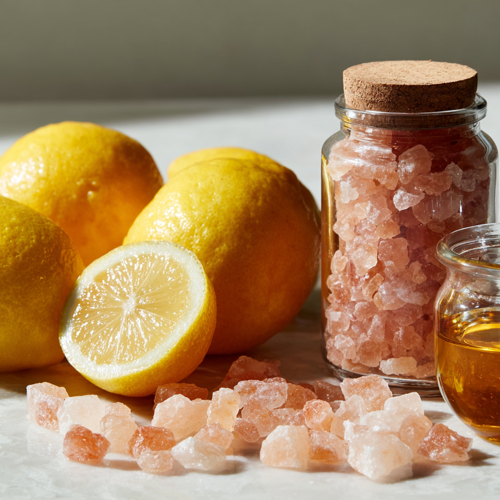 ingredients for pink salt diet drink recipe